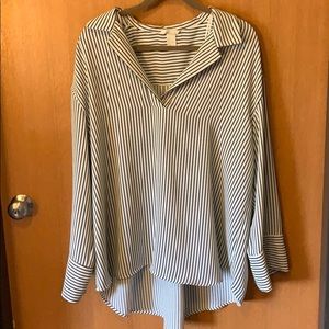 H&M Striped Blouse